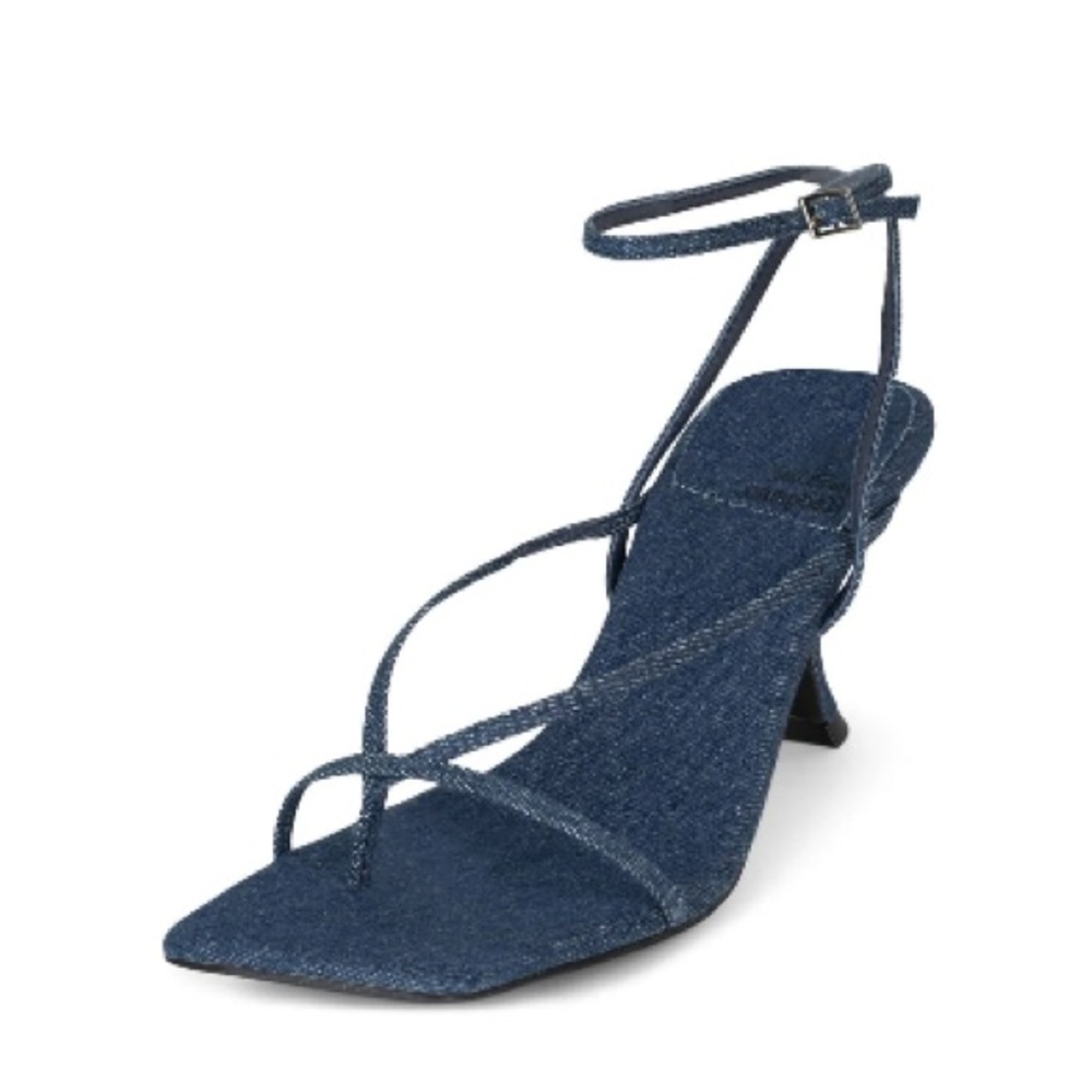 Jeffrey Campbell Denim Strappy Heels